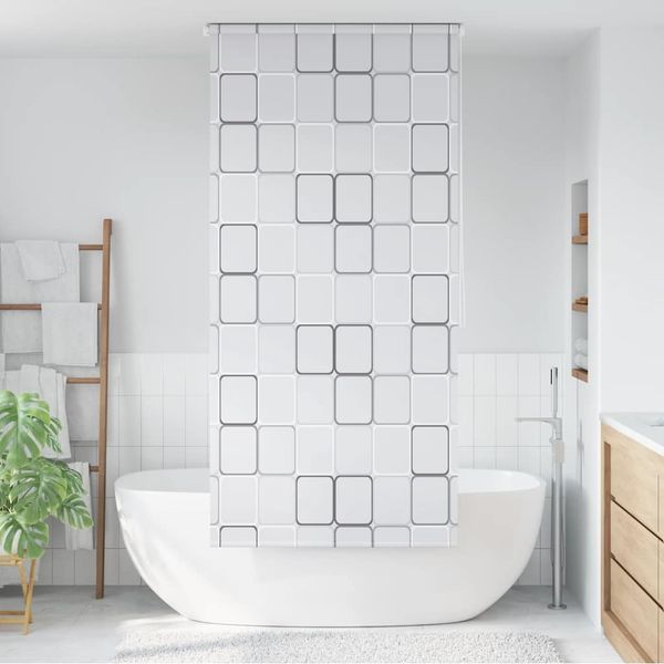 vidaXL Duschrollo 120x240 cm Quadratmuster 142849