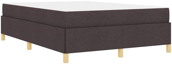 vidaXL Bettrahmen mit Matratze Dunkelbraun 140 x 200 cm Stoff 3398944 Bild 9