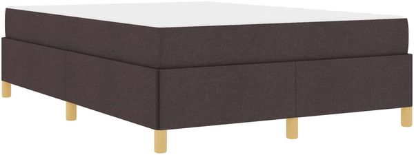 vidaXL Bettrahmen mit Matratze Dunkelbraun 140 x 200 cm Stoff 3398944 Bild 4