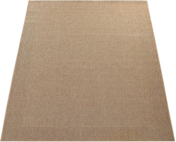 Paco Home Teppich Waregem 621, rechteckig, Höhe: 4 mm, Flachgewebe, meliert, mit Bordüre, Outdoor geeignet, Wohnzimmer
