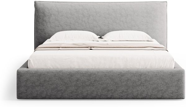Micadoni Bett Kaelle Chenille Silber 180x200 Bild 3