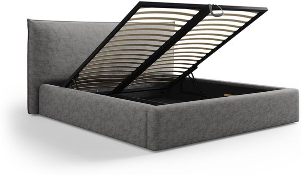 Micadoni Bett Kaelle Chenille Silber 180x200 Bild 4