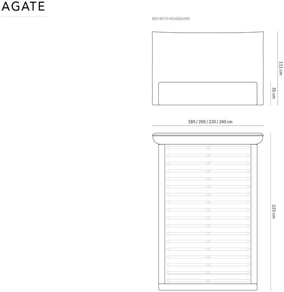 Micadoni Bett Kaelle Chenille Silber 180x200 Bild 6