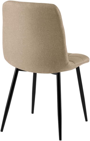 CLP 4er Set Esszimmerstuhl Tilde gepolstert mit Rückenlehne bis 150 kg belastbar,taupe Stoff Bild 7