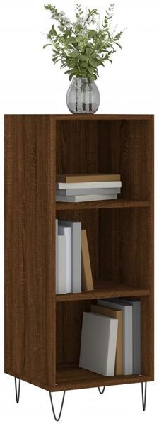 vidaXL Sideboard Braun Eichen-Optik 34,5x32,5x90 cm Holzwerkstoff 828731 Bild 3