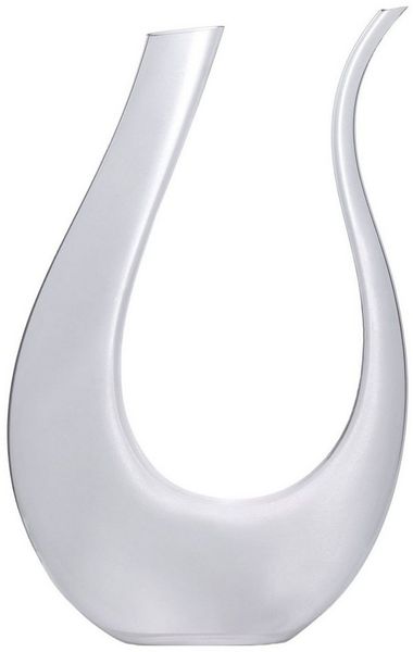 Intirilife Dekanter, (1-tlg, 1x Dekanter), Wein Dekanter U-Form Glas Weinkaraffe Rotwein Dekantierer Weinbelüfter