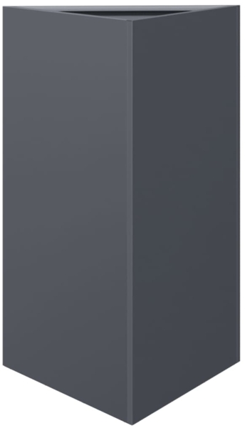 vidaXL Pflanzkübel Anthrazit Dreieckig 50x43x75 cm Stahl 851175