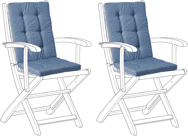 Sitzauflagen 2er Set MAUI PREMIUM Blau