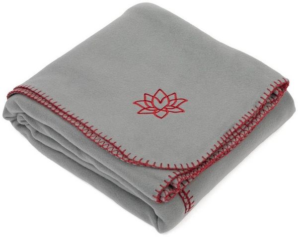 Wohndecke Yogadecke ASANA BLANKET grau/aubergine, bodhi