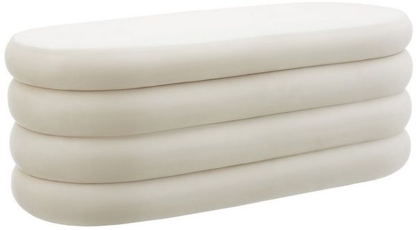 tectake Bank Polsterbank, mit Samt oder Bouclé