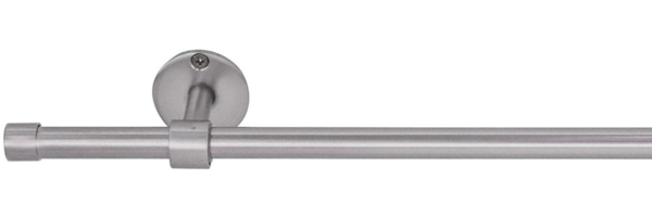 ondeco Gardinenstange Teleskopgarnitur Kappe Allrounder, Ø 19 mm, 1-läufig, auziehbar, Bohren, verschraubt