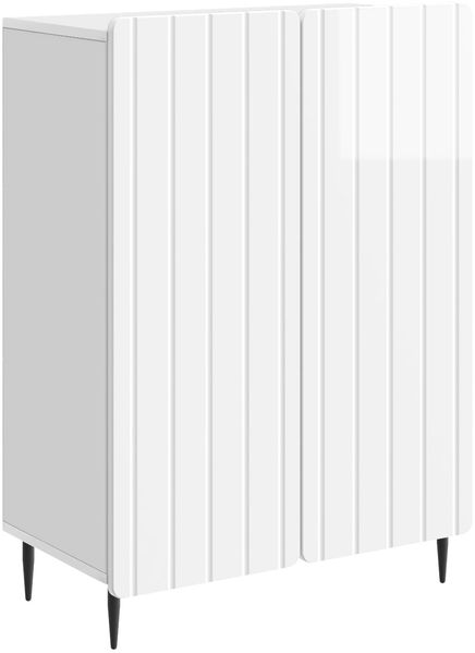 vidaXL Sideboard Hochglanz Weiß 66 x 34,5 x 92 cm Holzwerkstoff 894359