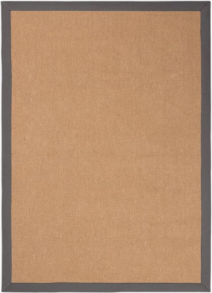 carpetfine Sisalteppich Sisal, auch als Läufer erhältlich, rechteckig, Höhe: 5 mm, mit farbiger Bordüre, Anti Rutsch Rückseite, viele Größen, Wohnzimmer