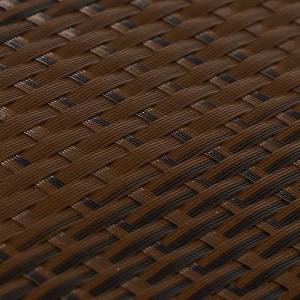 vidaXL Balkon-Sichtschutz Braun und Schwarz 300x90 cm Poly Rattan 156251 Bild 6