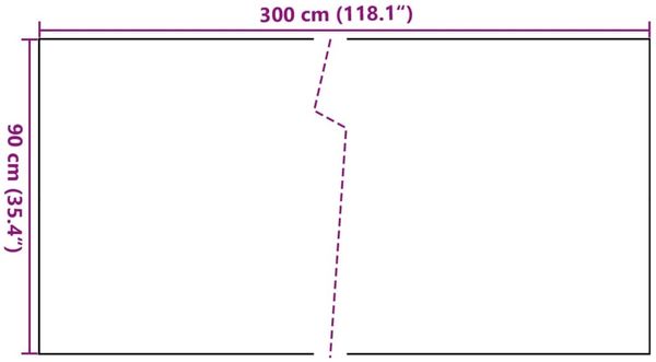 vidaXL Balkon-Sichtschutz Braun und Schwarz 300x90 cm Poly Rattan 156251 Bild 8