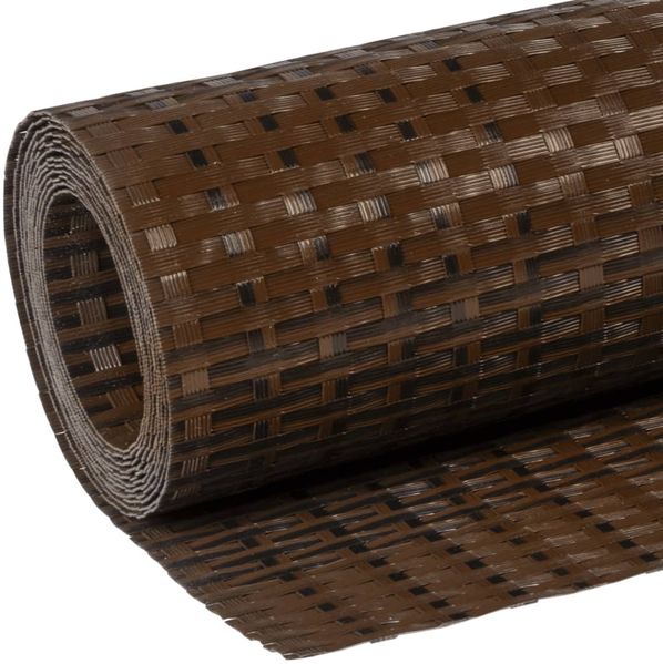 vidaXL Balkon-Sichtschutz Braun und Schwarz 300x90 cm Poly Rattan 156251 Bild 7