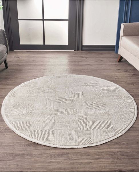 Teppich (120 x 120), 'Leo 2969 Y', 0,9 x 120 x 120, Creme