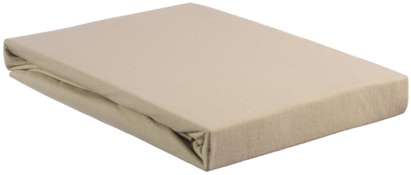 Beddinhouse Jersey, Baumwolle Spannbettlaken Jersey Tds Sand 180 X 200/220 Cm Hh: 10 Cm 180 x 200/220 cm Steghöhe: 10 cm 1 Splittopper-Spannbettlaken Sand