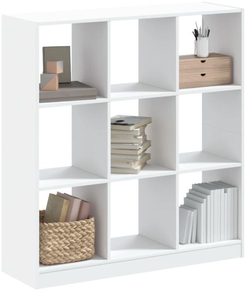 vidaXL Bücherregal Weiß 102x32x108 cm Holzwerkstoff 3307837