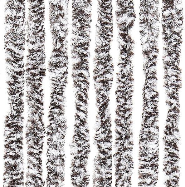vidaXL Insektenschutz-Vorhang Braun und Beige 100x220 cm Chenille 284278 Bild 6
