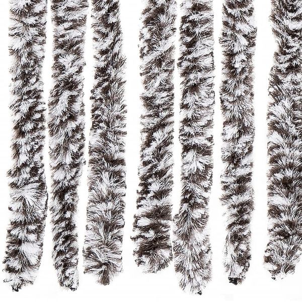 vidaXL Insektenschutz-Vorhang Braun und Beige 100x220 cm Chenille 284278 Bild 5