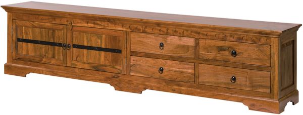 TV-Board Akazie 240x40x55 honig lackiert OXFORD #01017