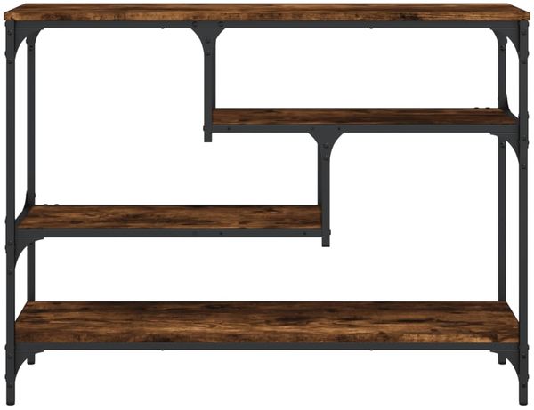 Konsolentisch, Beistelltisch, Konsole Räuchereiche 100x30x75 cm Holzwerkstoff Bild 5