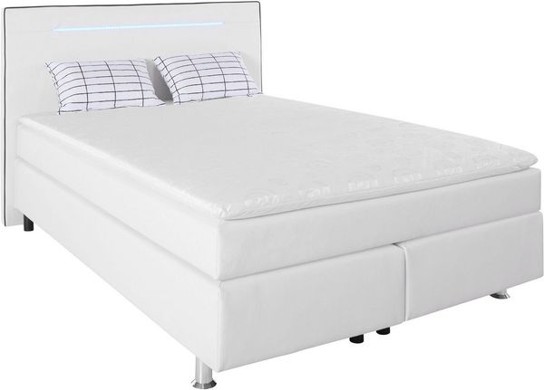 COLLECTION AB Boxspringbett, inkl. LED-Beleuchtung, Topper und Kissen