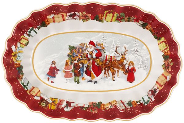 Villeroy & Boch Toy's Fantasy Schale 30 x 20 cm Santa und Kinder