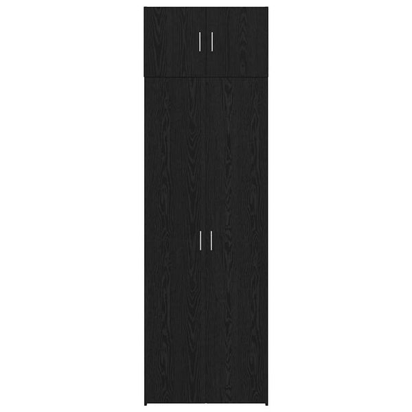 vidaXL Aufbewahrungsschrank 2 pcs Schwarz Eichen-Optik 3365634 Bild 8