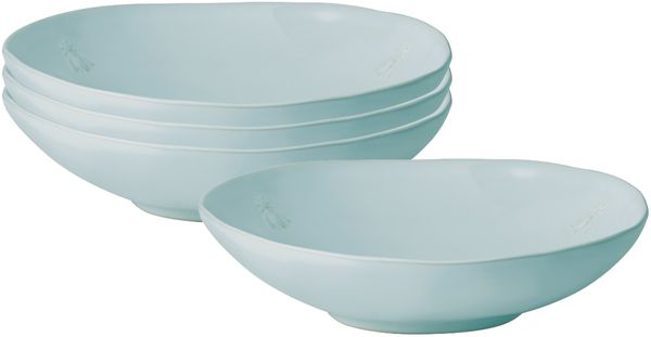 La Rochère Biene Abeille Pastateller ø 23 cm 4er Set Blau