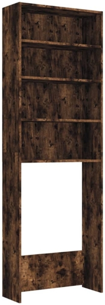 vidaXL Waschmaschinenschrank Räuchereiche 64x24x190 cm 815951