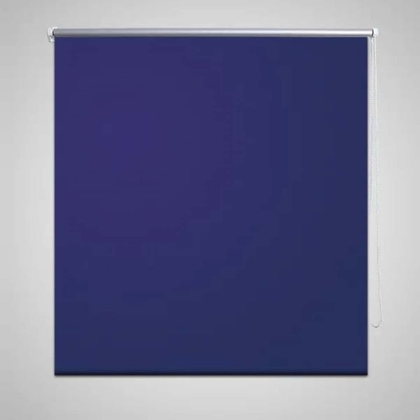 vidaXL Verdunkelungsrollo 124,4 x 175 cm, Stoffbreite 120 cm, Marineblau 240128