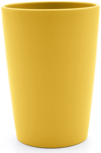 Magu Trinkbecher Natur-Design gelb