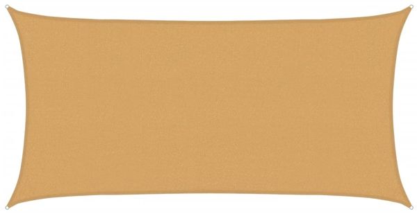 vidaXL Sonnensegel 160 g/m² Rechteckig Sandfarben 2,5x4,5 m HDPE 4002037