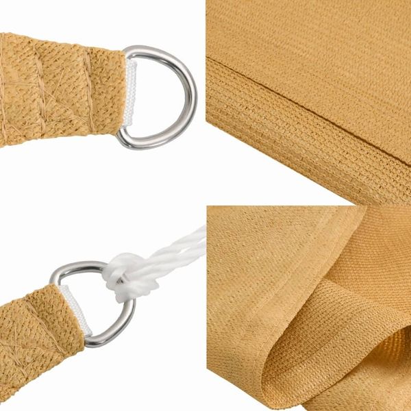 vidaXL Sonnensegel 160 g/m² Rechteckig Sandfarben 2,5x4,5 m HDPE 4002037 Bild 6