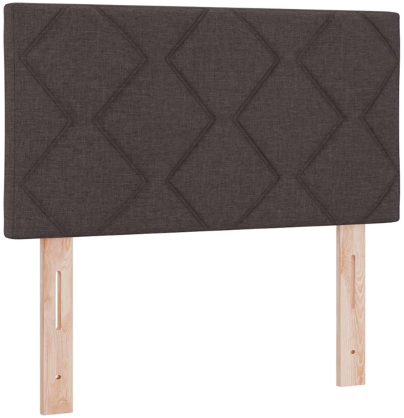 vidaXL Boxspringbett mit Matratze Dunkelbraun 80 x 200 cm Stoff 3342243 Bild 6