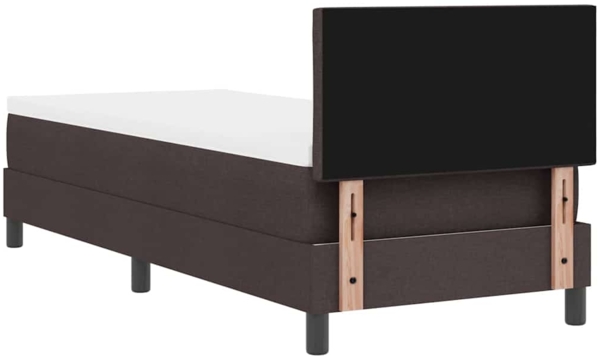 vidaXL Boxspringbett mit Matratze Dunkelbraun 80 x 200 cm Stoff 3342243 Bild 9