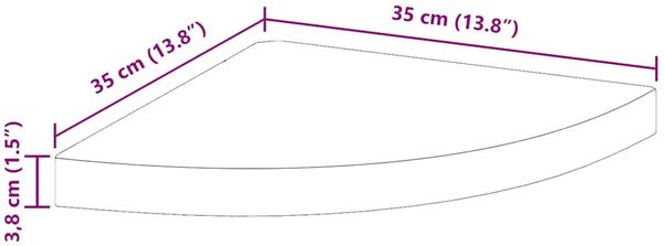 vidaXL Eck-Schweberegale 2 Stk. Hochglanz-Weiß 35x35x3,8 cm MDF 323908 Bild 10