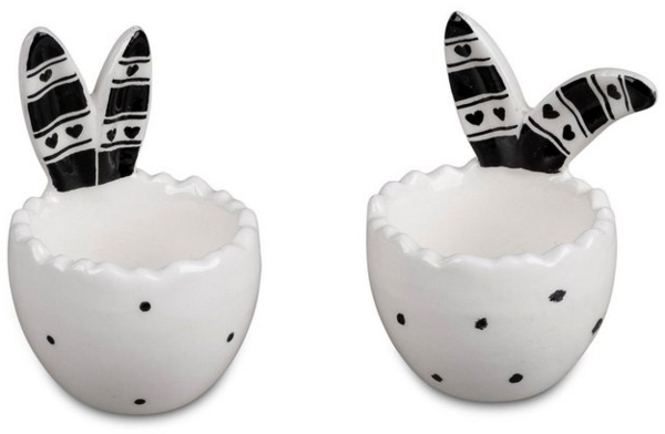 formano Eierbecher Oster Eierbecher von Formano im 2er Set schwarz weiß + bunt, aus Keramik Bild 2