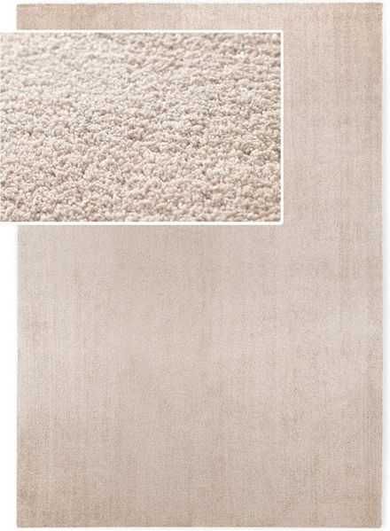 DomDeco Hochflor-Teppich LOOMA Teppich weich, waschbar, rutschfest, Teppich modern, Rechteckig, Gemütlich, flauschig, pflegeleicht
