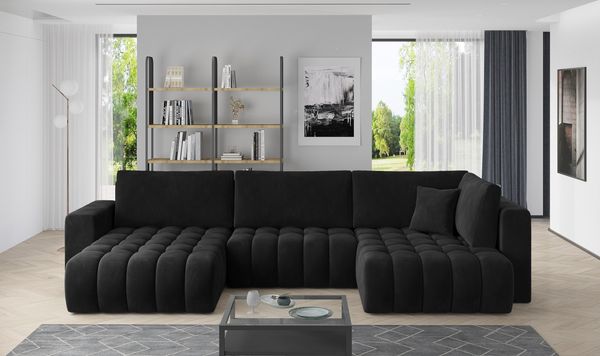 Wohnideebilder Bonito Schwarz Ecksofas & Eckcouches CO-BON-LT-10VE