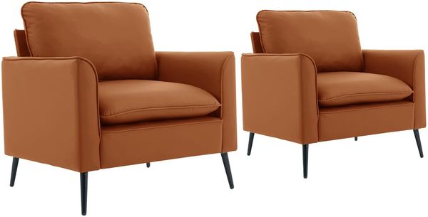 Relaxsessel Braun aus Kunstleder mit atmungsaktiver Oberfläche und gepolstertem Kopf- und Lendenkissen,80x80x68 cm Bild 6