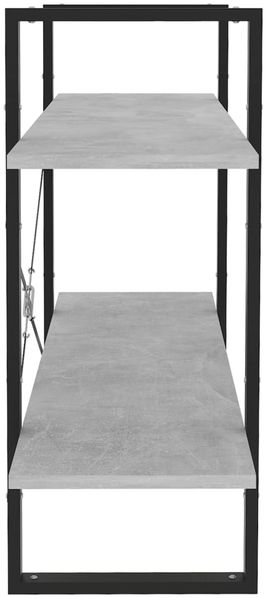 vidaXL Bücherregal 2 Fächer Betongrau 100x30x70 cm Holzwerkstoff 806471 Bild 6