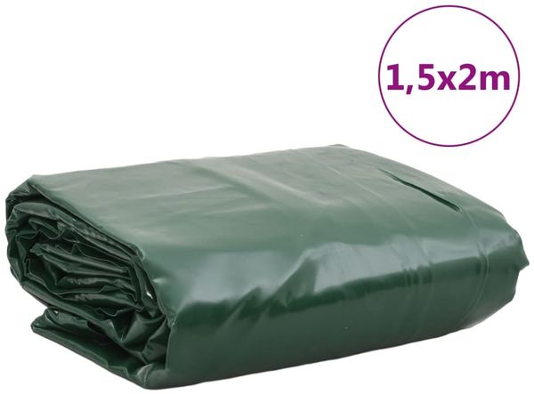 vidaXL Abdeckplane Grün 1,5x2 m 650 g/m² 156149 Bild 9