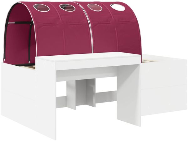 vidaXL Bettrahmen mit Tunnel 3 Stk. Weiß und Rot Holzwerkstoff 3423645 Bild 3