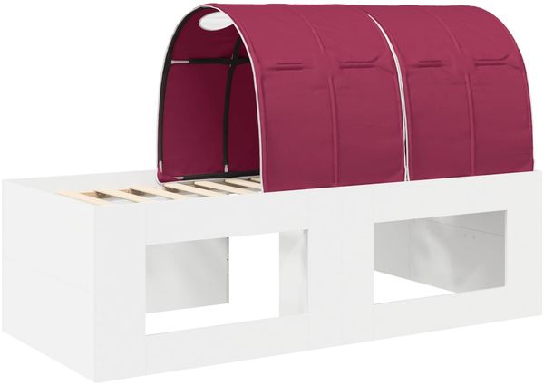 vidaXL Bettrahmen mit Tunnel 3 Stk. Weiß und Rot Holzwerkstoff 3423645 Bild 8