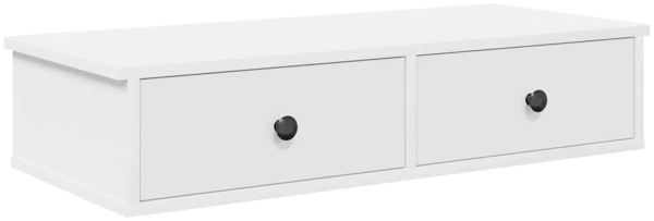 vidaXL Wandregal mit Schubladen Weiß 80x34x17 cm Holzwerkstoff 859950