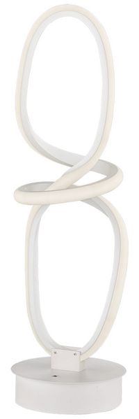 LED Tischlampe, Dimmbar, Fernbedienung, weiß, H 50 cm