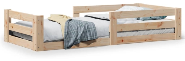 vidaXL Massivholzbett ohne Matratze 80x200 cm Kiefernholz 855678